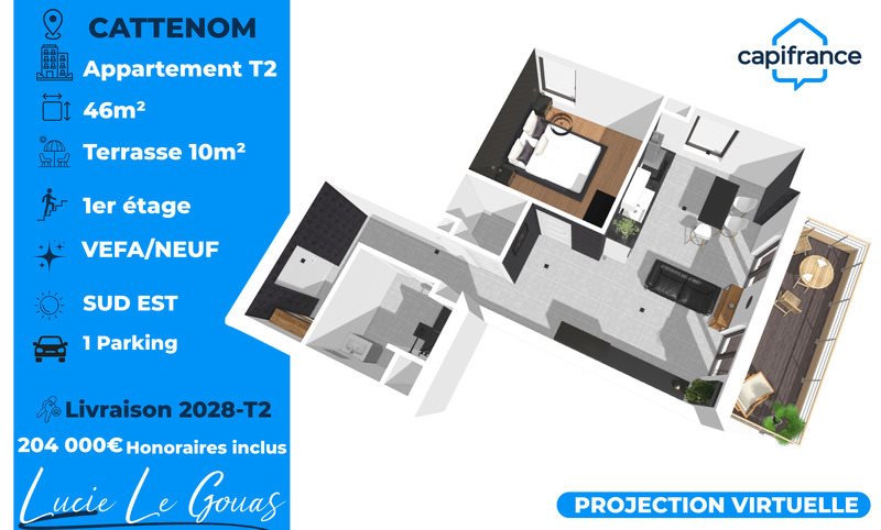 Appartement à vendre, 46m², Cattenom