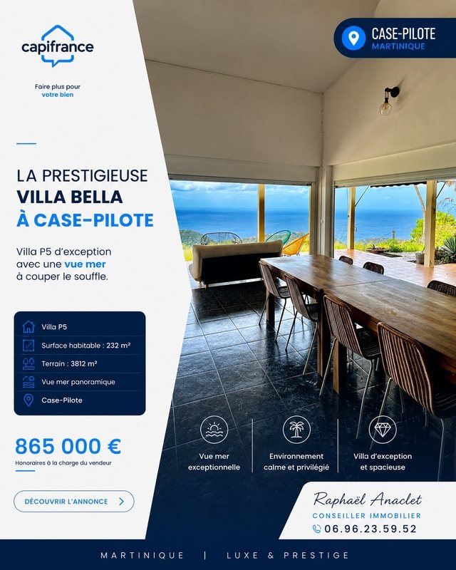 Maison à vendre, 231m², Case-Pilote