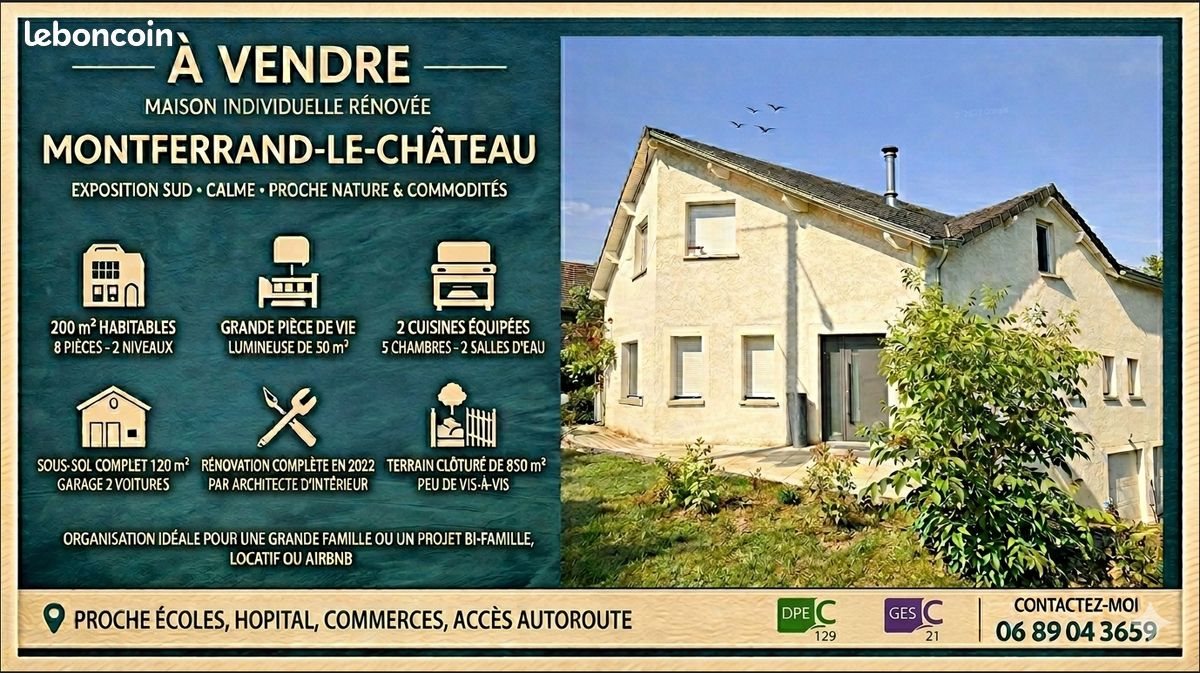 Maison à vendre, 200m², Besançon