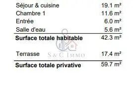 Appartement à vendre, 42m², Poissy