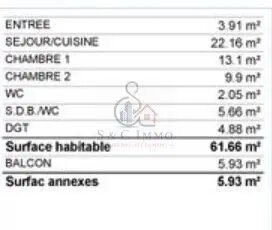 Appartement à vendre, 61m², Noisy-le-Sec