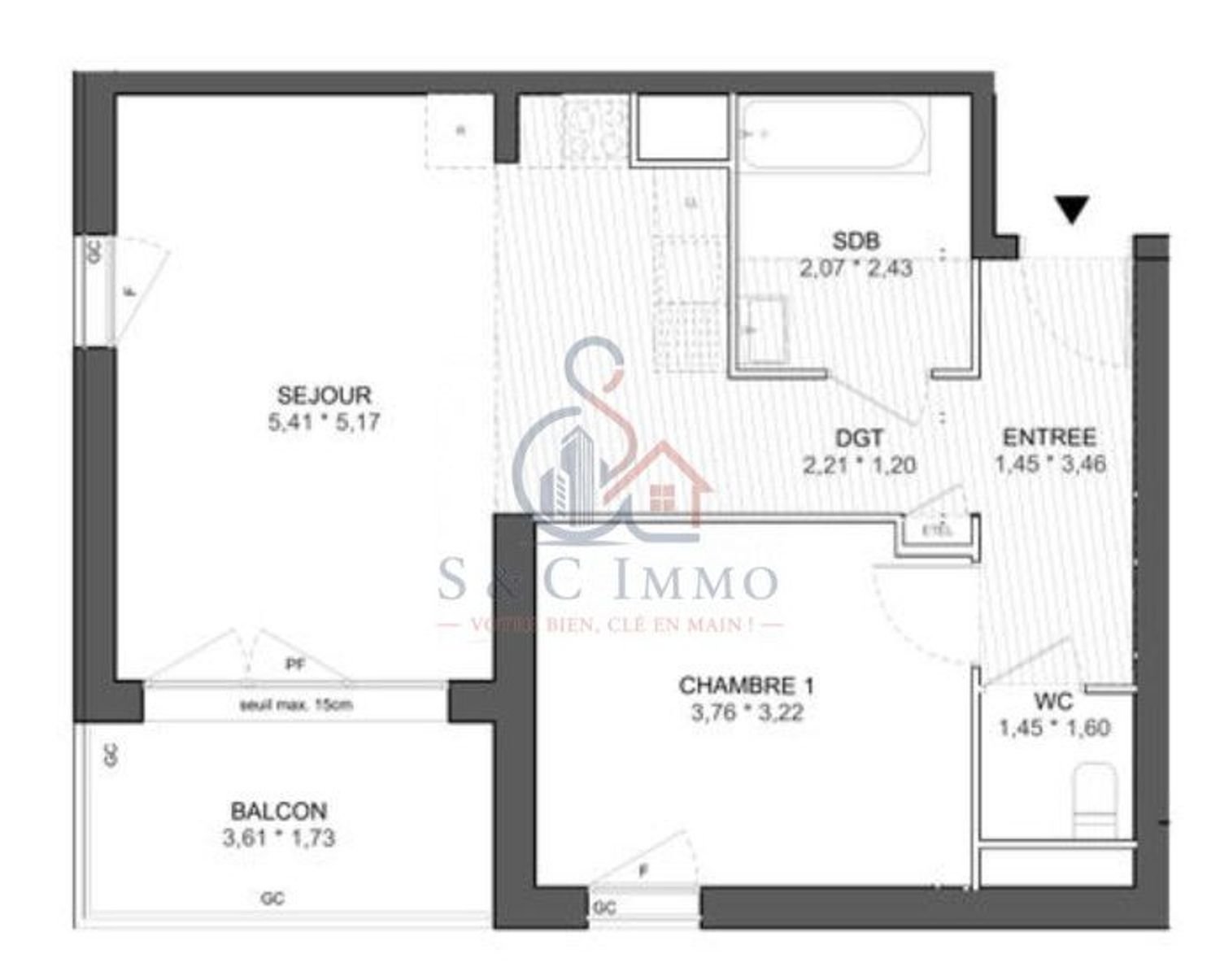 Appartement à vendre, 51m², Ivry-sur-Seine