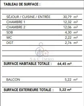 Appartement à vendre, 64m², Dugny