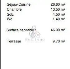 Appartement à vendre, 46m², Vias