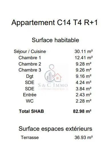 Appartement à vendre, 82m², Boissy-Saint-Léger