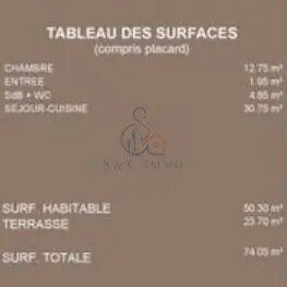 Appartement à vendre, 50m², Montévrain