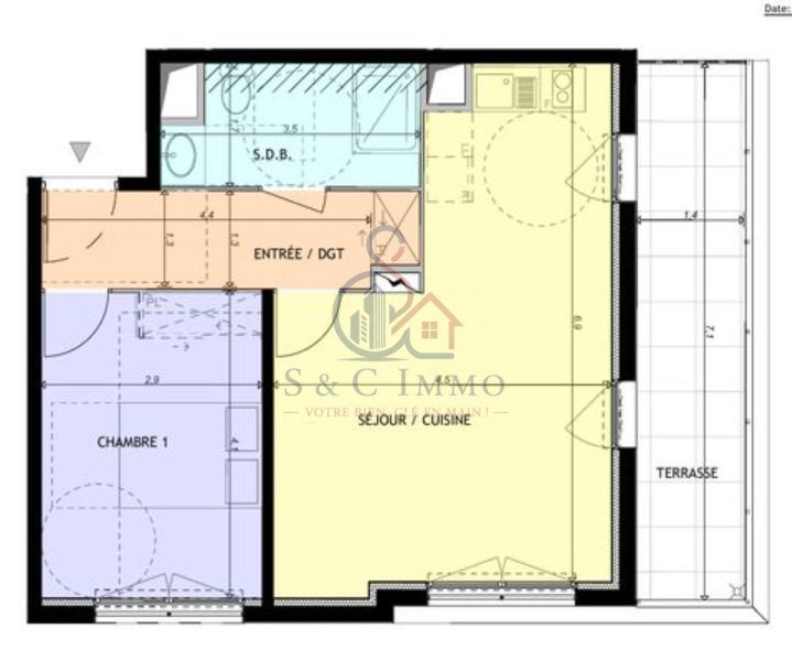 Appartement à vendre, 48m², Créteil