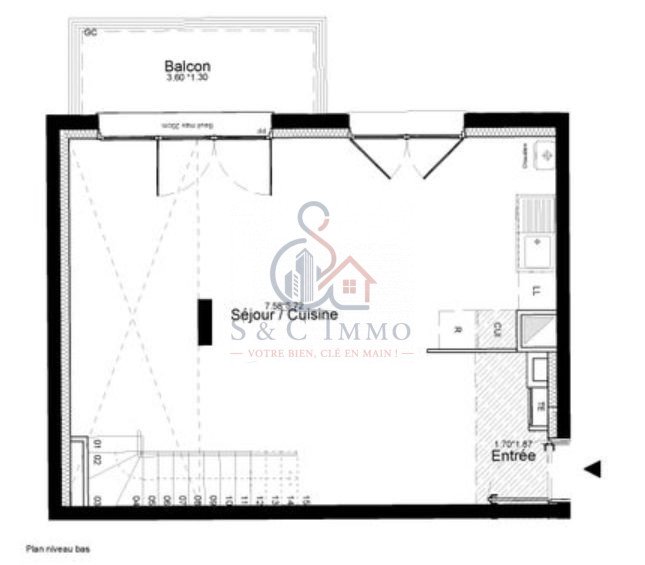 Appartement à vendre, 67m², Courcouronnes