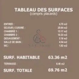 Appartement à vendre, 63m², Chessy