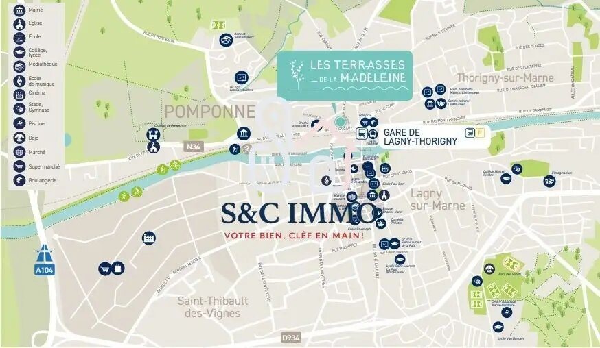 Appartement à vendre, 58m², Pomponne
