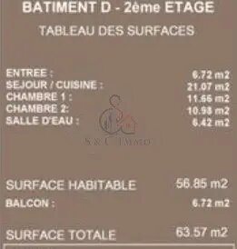 Appartement à vendre, 56m², Noiseau