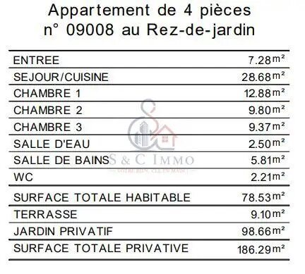 Appartement à vendre, 78m², Villennes-sur-Seine