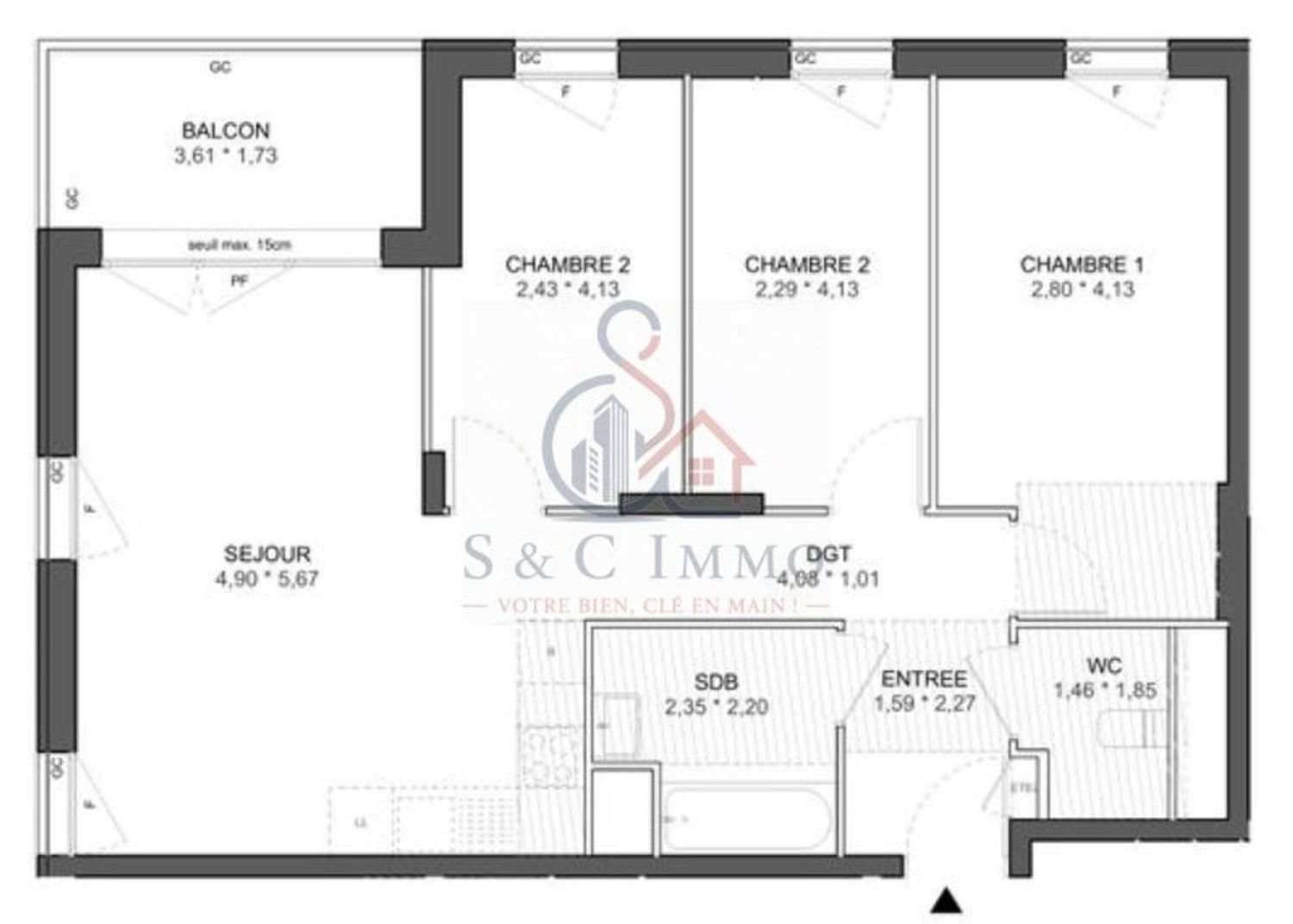 Appartement à vendre, 77m², Ivry-sur-Seine