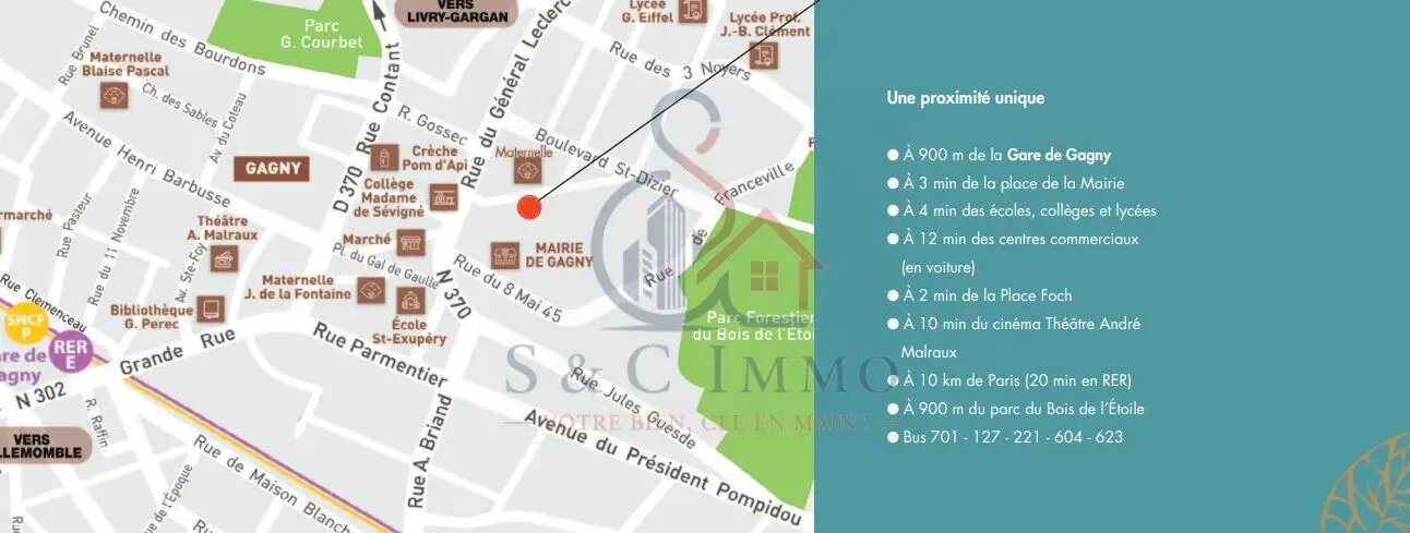Appartement à vendre, 41m², Gagny