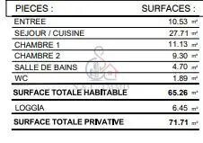 Appartement à vendre, 65m², Bussy-Saint-Georges