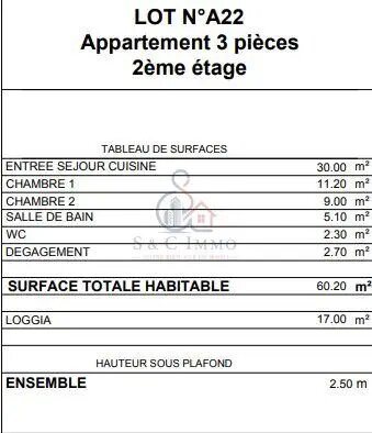 Appartement à vendre, 60m², Suresnes