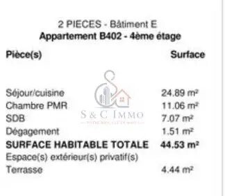 Appartement à vendre, 44m², Sucy-en-Brie