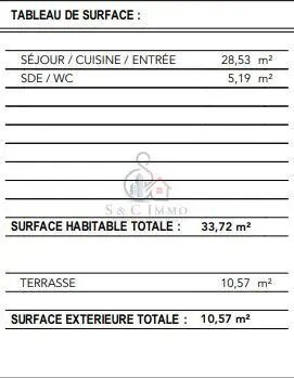 Appartement à vendre, 33m², Dugny