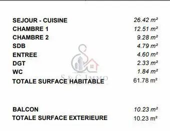Appartement à vendre, 71m², Chessy