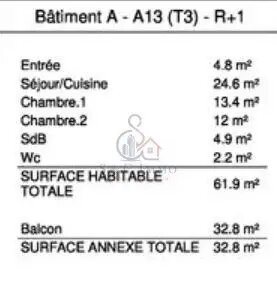 Appartement à vendre, 61m², L'Haÿ-les-Roses