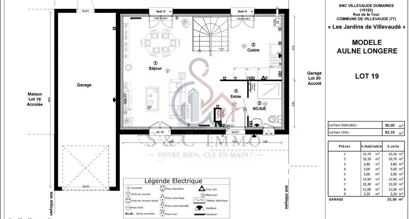 Maison à vendre, 80m², Villevaudé