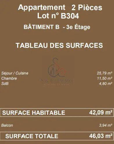 Appartement à vendre, 42m², Sevran