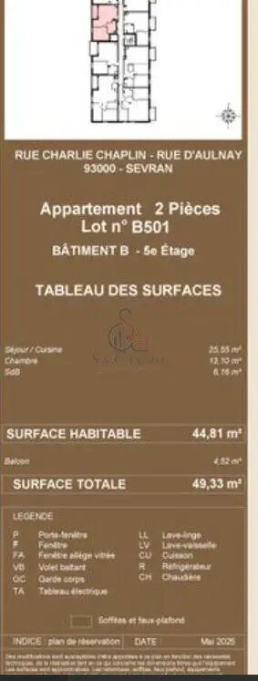 Appartement à vendre, 44m², Sevran