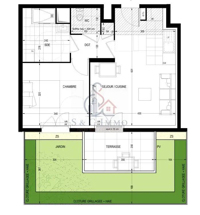 Appartement à vendre, 43m², Valenton