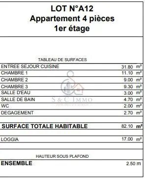 Appartement à vendre, 82m², Suresnes
