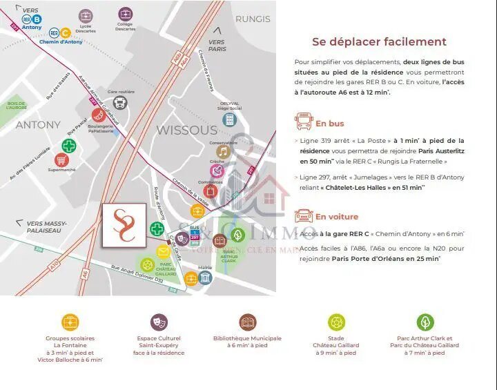 Appartement à vendre, 85m², Wissous