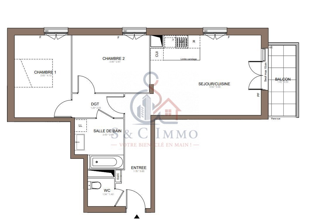 Appartement à vendre, 63m², Champigny-sur-Marne