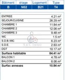 Appartement à vendre, 84m², Noisy-le-Sec