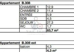 Appartement à vendre, 63m², Villiers-sur-Marne