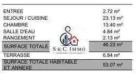 Appartement à vendre, 46m², Alfortville