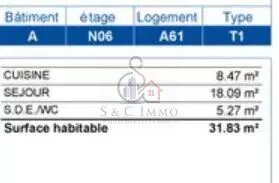 Appartement à vendre, 31m², Noisy-le-Sec
