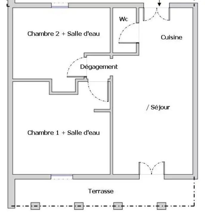 Appartement à louer, 48m², Cagnes-sur-Mer