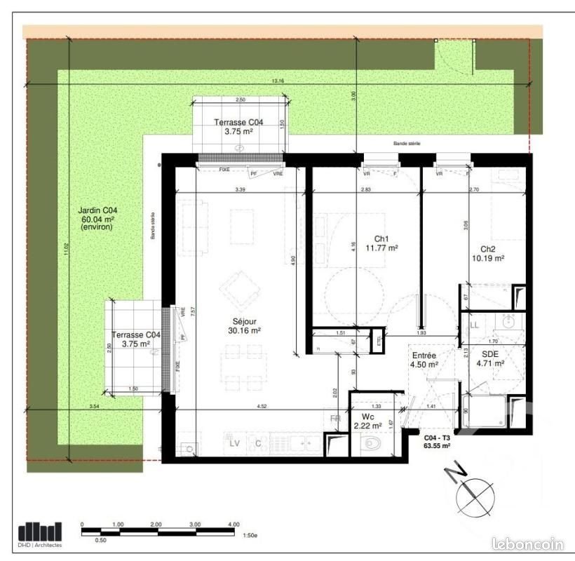 Appartement à vendre, 63m², Douvres-la-Délivrande