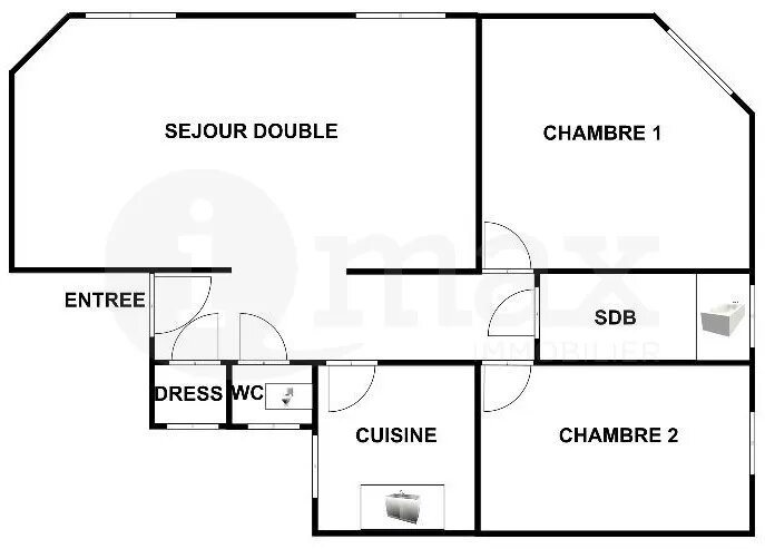 Appartement à vendre, 61m², Bois-Colombes