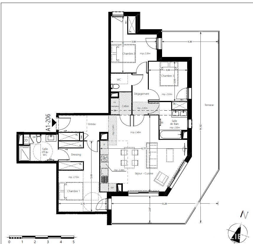 Appartement à vendre, 100m², Pessac