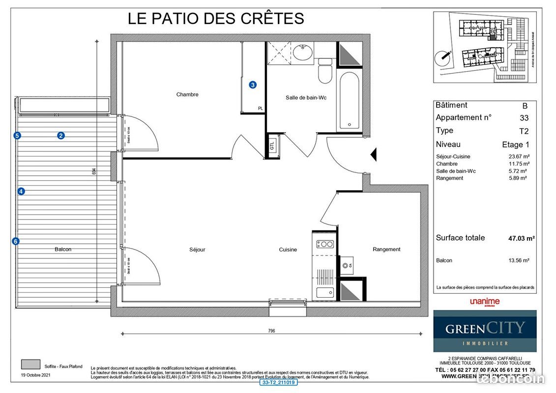 Appartement à louer, 47m², Cluses