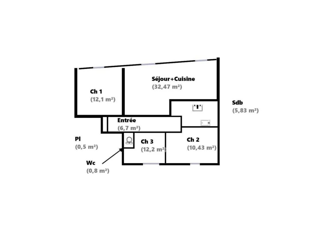 Appartement à vendre, 81m², Versailles