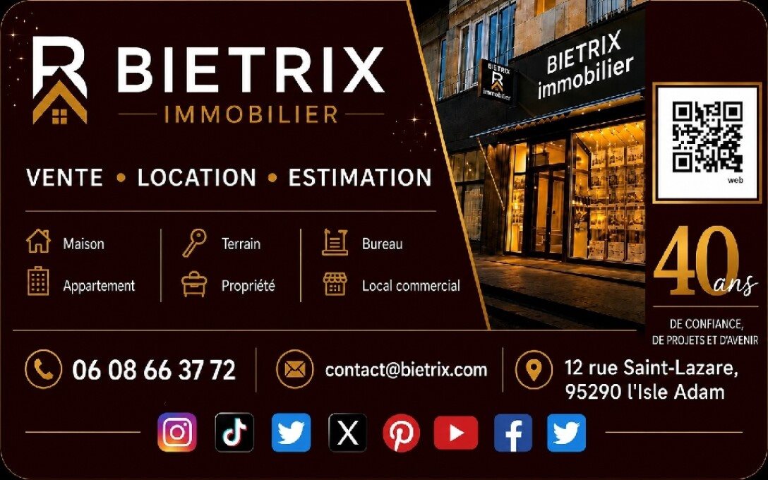 Appartement à louer, 64m², L'Isle-Adam