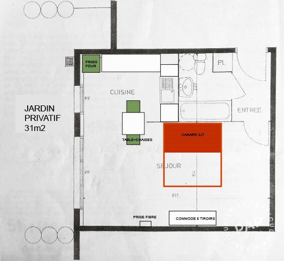 Appartement à louer, 34m², Choisy-le-Roi