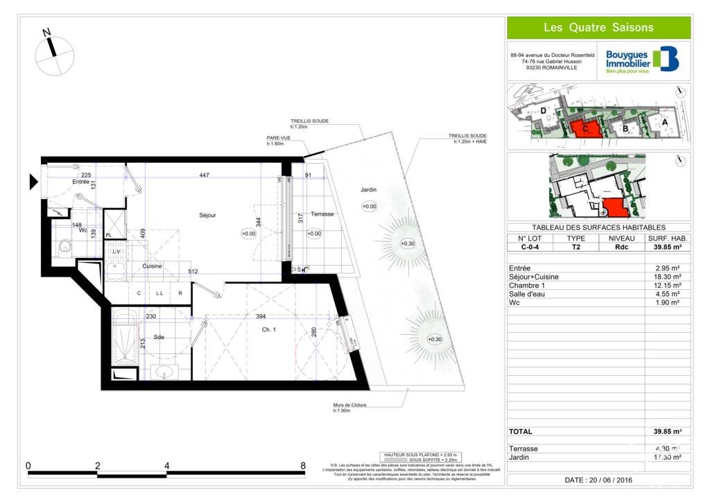 Appartement à louer, 40m², Romainville