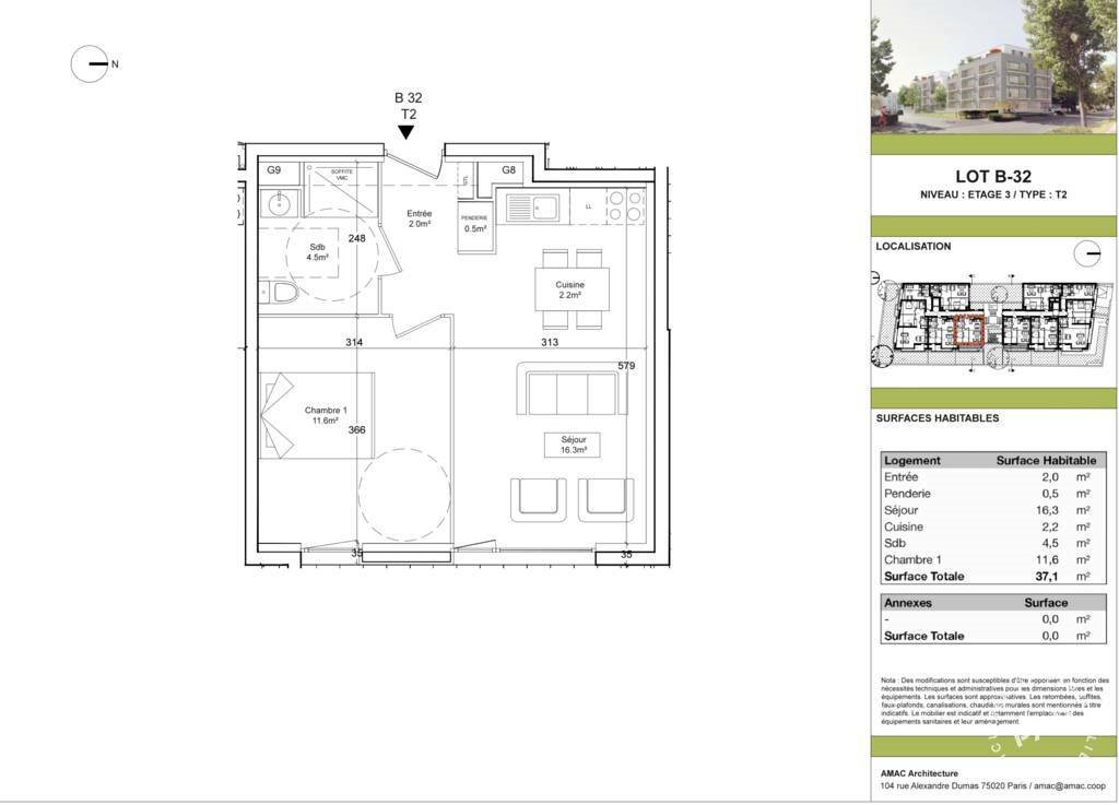 Appartement à louer, 38m², Noisy-le-Grand