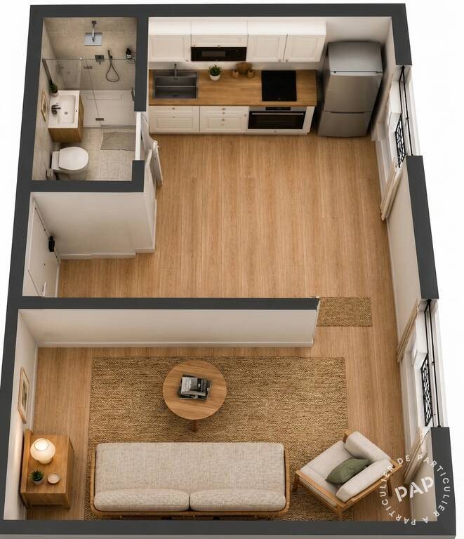 Appartement à louer, 23m², Paris 19ème