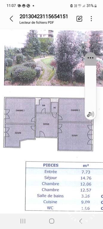 Appartement à louer, 61m², Issy-les-Moulineaux