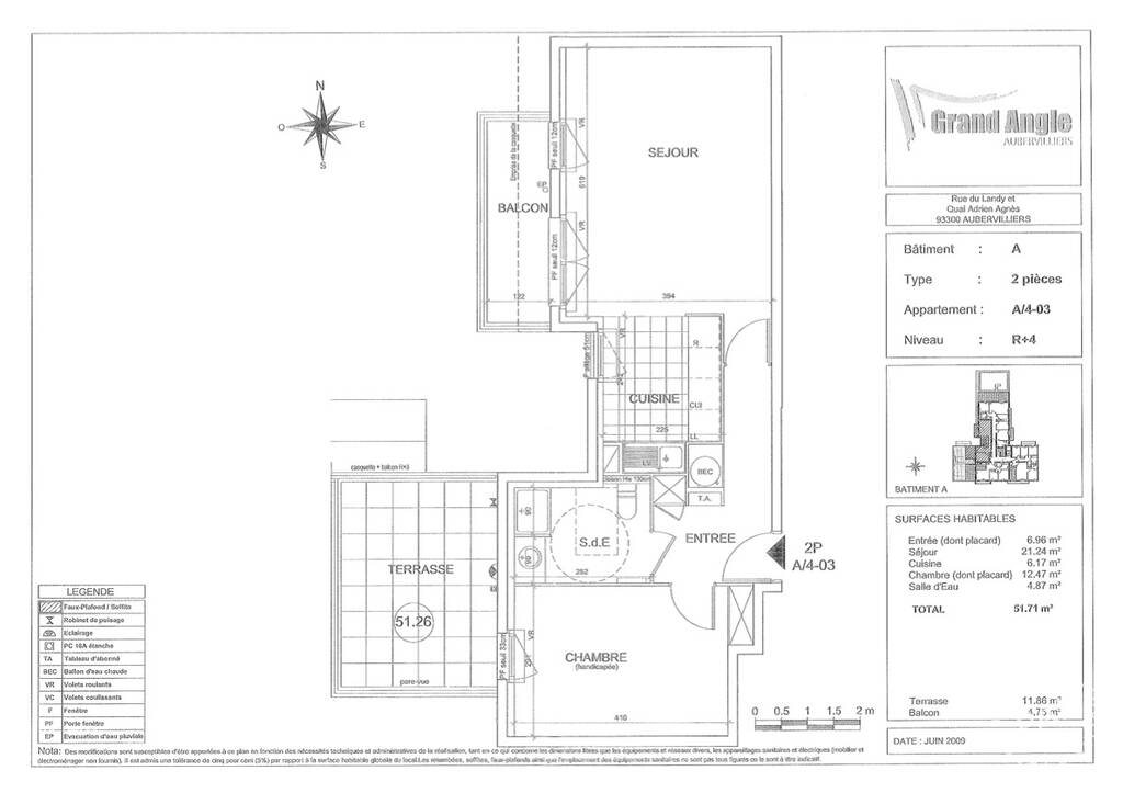 Appartement à louer, 51m², Aubervilliers