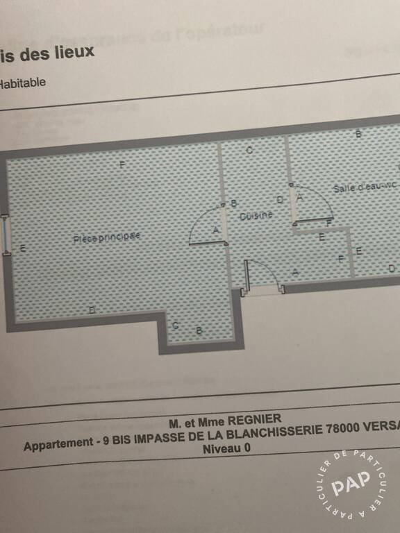 Appartement à louer, 20m², Versailles