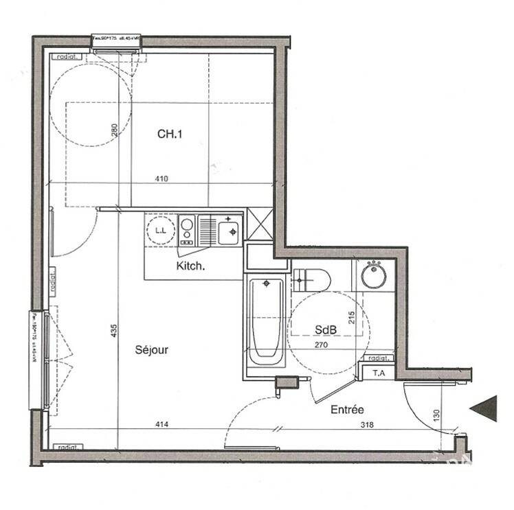 Appartement à louer, 37m², Montreuil